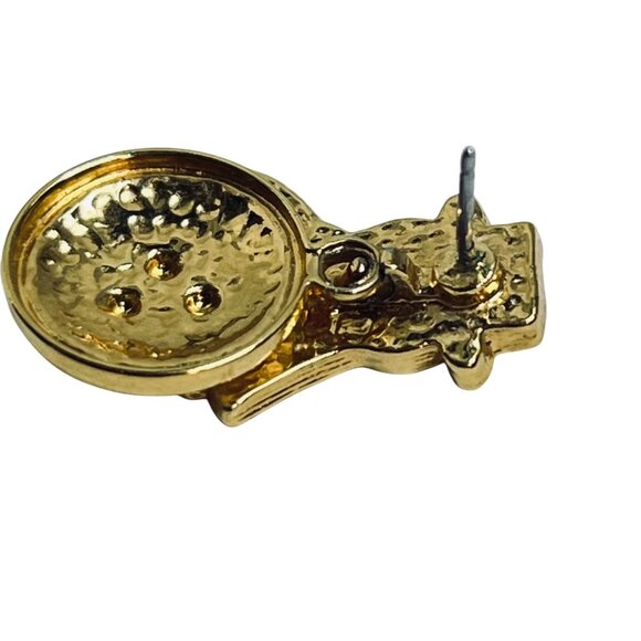 Avon Articulated Snowman Enamel Pierced Earrings (6100) - Picture 7 of 7